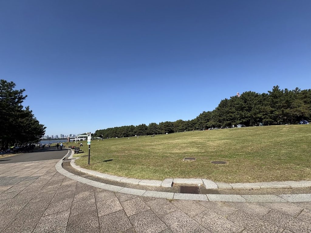 葛西臨海公園の芝生の様子